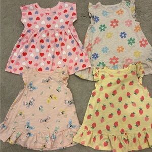 Garanimals baby girl lot 6-9 months Summer Spring Dresses Soft Comfy Everyday